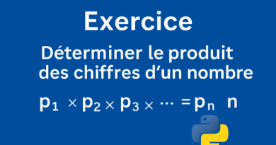 Solution Exercice 19 : algorithme Python pour calculer le produit des chiffres d'un entier