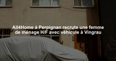 All4Home à Perpignan recrute une femme de ménage H/F avec véhicule à Vingrau