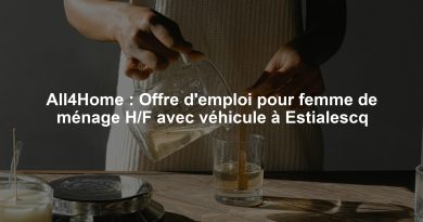 All4Home : Offre d'emploi pour femme de ménage H/F avec véhicule à Estialescq