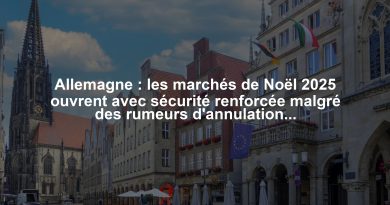 Allemagne : les marchés de Noël 2025 ouvrent avec sécurité renforcée malgré des rumeurs d'annulations