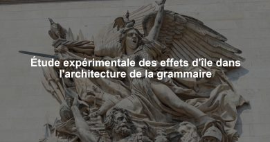 Étude expérimentale des effets d'île dans l'architecture de la grammaire