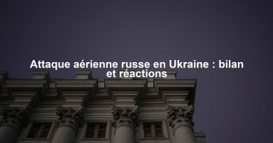 Attaque aérienne russe en Ukraine : bilan et réactions