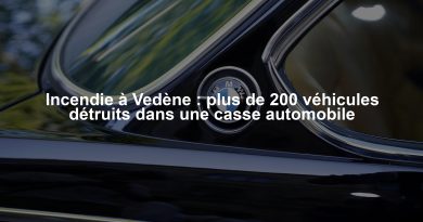 Incendie à Vedène : plus de 200 véhicules détruits dans une casse automobile