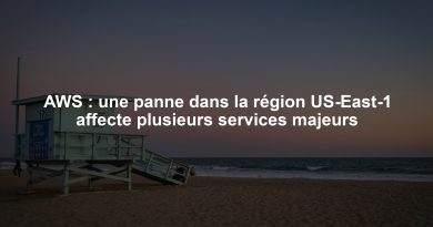 AWS : une panne dans la région US-East-1 affecte plusieurs services majeurs