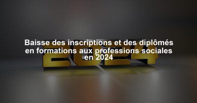 Baisse des inscriptions et des diplômés en formations aux professions sociales en 2024
