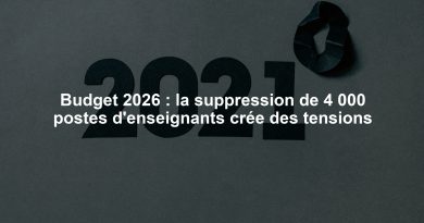 Budget 2026 : la suppression de 4 000 postes d'enseignants crée des tensions