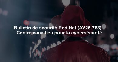 Bulletin de sécurité Red Hat (AV25-783) - Centre canadien pour la cybersécurité