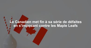 Le Canadien met fin à sa série de défaites en s'imposant contre les Maple Leafs