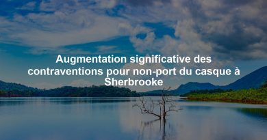 Augmentation significative des contraventions pour non-port du casque à Sherbrooke
