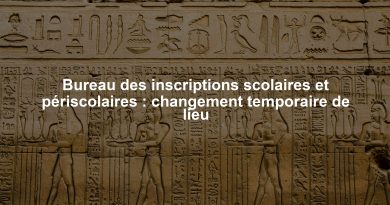 Bureau des inscriptions scolaires et périscolaires : changement temporaire de lieu