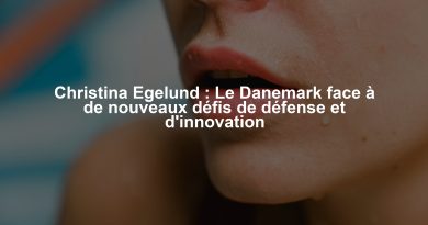 Christina Egelund : Le Danemark face à de nouveaux défis de défense et d'innovation