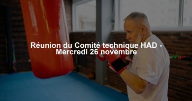 Réunion du Comité technique HAD - Mercredi 26 novembre