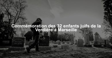 Commémoration des 32 enfants juifs de la Verdière à Marseille