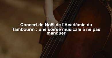 Concert de Noël de l'Académie du Tambourin : une soirée musicale à ne pas manquer
