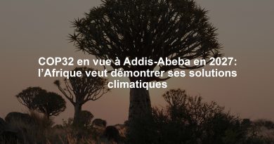 COP32 en vue à Addis-Abeba en 2027: l’Afrique veut démontrer ses solutions climatiques