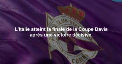 L'Italie atteint la finale de la Coupe Davis après une victoire décisive.