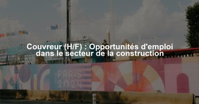 Couvreur (H/F) : Opportunités d'emploi dans le secteur de la construction