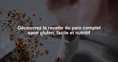 Découvrez la recette du pain complet sans gluten, facile et nutritif