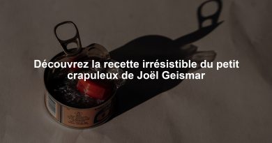 Découvrez la recette irrésistible du petit crapuleux de Joël Geismar