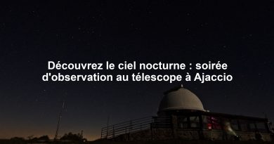Découvrez le ciel nocturne : soirée d'observation au télescope à Ajaccio