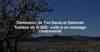 Démission de Tim Davie et Deborah Turness de la BBC suite à un montage controversé