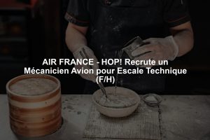 AIR FRANCE - HOP! Recrute un Mécanicien Avion pour Escale Technique (F/H)
