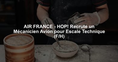 AIR FRANCE - HOP! Recrute un Mécanicien Avion pour Escale Technique (F/H)