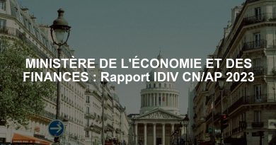 MINISTÈRE DE L'ÉCONOMIE ET DES FINANCES : Rapport IDIV CN/AP 2023