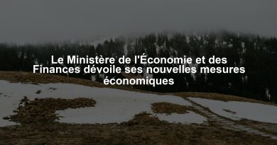 Le Ministère de l'Économie et des Finances dévoile ses nouvelles mesures économiques