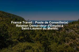 France Travail : Poste de Conseiller(e) Relation Demandeur d'Emploi à Saint-Laurent du Maroni