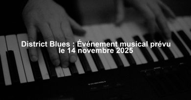 District Blues : Événement musical prévu le 14 novembre 2025