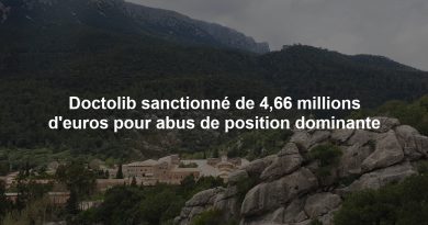 Doctolib sanctionné de 4,66 millions d'euros pour abus de position dominante