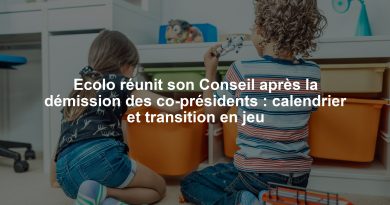 Ecolo réunit son Conseil après la démission des co-présidents : calendrier et transition en jeu