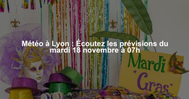Météo à Lyon : Écoutez les prévisions du mardi 18 novembre à 07h