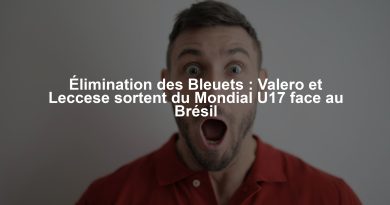 Élimination des Bleuets : Valero et Leccese sortent du Mondial U17 face au Brésil
