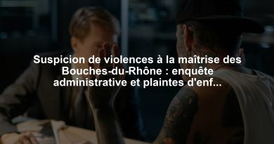 Suspicion de violences à la maîtrise des Bouches-du-Rhône : enquête administrative et plaintes d'enfants