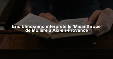 Eric Elmosnino interprète le 'Misanthrope' de Molière à Aix-en-Provence