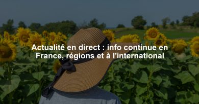 Actualité en direct : info continue en France, régions et à l'international