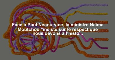 Face à Paul Néaoutyine, la ministre Naïma Moutchou "insiste sur le respect que nous devons à l’histoire"