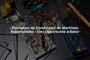 Formation de Conducteur de Machines Automatisées : Une Opportunité à Saisir
