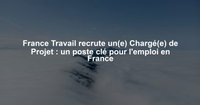 France Travail recrute un(e) Chargé(e) de Projet : un poste clé pour l'emploi en France