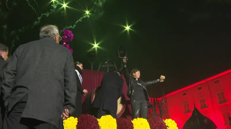 Mise en perce du Beaujolais nouveau à Beaujeu