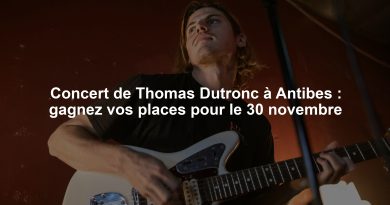 Concert de Thomas Dutronc à Antibes : gagnez vos places pour le 30 novembre