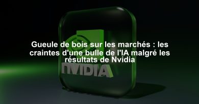 Gueule de bois sur les marchés : les craintes d'une bulle de l'IA malgré les résultats de Nvidia