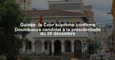 Guinée: la Cour suprême confirme Doumbouya candidat à la présidentielle du 28 décembre
