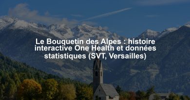 Le Bouquetin des Alpes : histoire interactive One Health et données statistiques (SVT, Versailles)