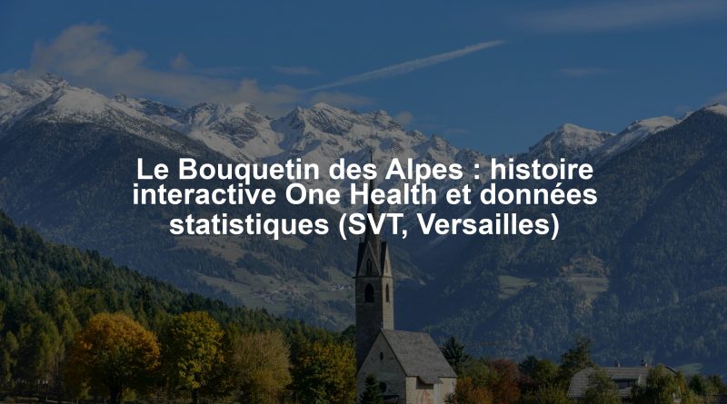 Le Bouquetin des Alpes : histoire interactive One Health et données statistiques (SVT, Versailles)