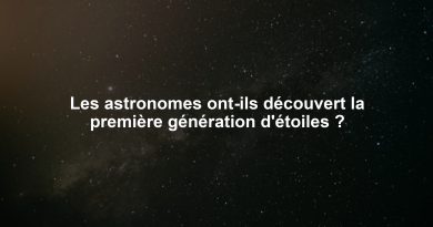 Les astronomes ont-ils découvert la première génération d'étoiles ?