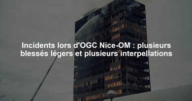 Incidents lors d'OGC Nice-OM : plusieurs blessés légers et plusieurs interpellations