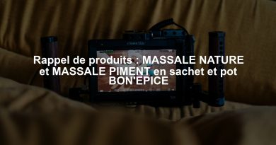 Rappel de produits : MASSALE NATURE et MASSALE PIMENT en sachet et pot BON'EPICE